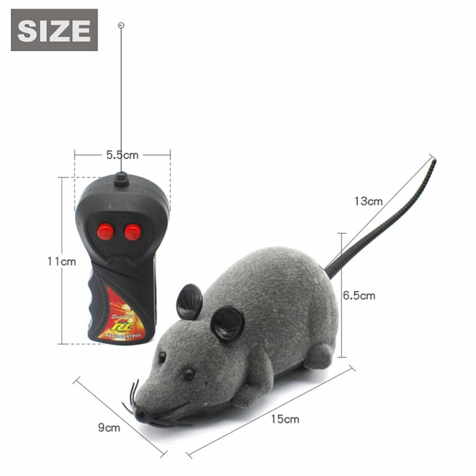 Remote Control RC Rat Mouse MICE Wireless for Cat Dog Pet Toy Novelty Gift